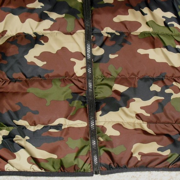 USMC Marines Mens Camo Full Zip Up Vest Jacket Coat sz. XL New Sewn on Logo - Picture 3 of 5